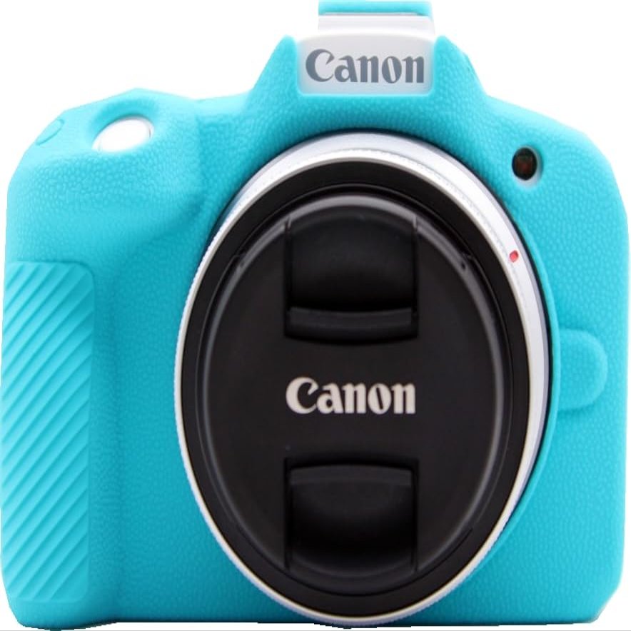 R50 Case, BMAOLLONGB Fullbody Frosting Ultra-Thin Lightweight Rubber Soft Silicone Housing Case Bag Cover for Canon Eos R50 (Blue)