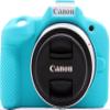 R50 Case, BMAOLLONGB Fullbody Frosting Ultra-Thin Lightweight Rubber Soft Silicone Housing Case Bag Cover for Canon Eos R50 (Blue) view 1