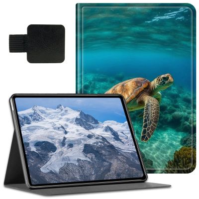 BFDHGQZC for Kindle Scribe 10.2 Inch (2022/2024 Released),Shockproof Stand Protive Cover with Pen Holder and Auto Wake/Sleep for Kindle Scribe 10.2" 2022,Sunflower Turtle