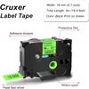 4 Pack Cruxer Replacement for P-Touch TZe-D41 TZ-D41 TZeD41 TZD41 0.7" 18mm Black Text Green Fluorescent Laminated Compatible with ptouch PTD600 PT-P710BT PTD400 PT2200 PT550 PT2730VP Label Marker view 2