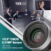 ADKIDO PTZ Camera 10X Optical Zoom Video with SDI Cameras, HDMI Camera Support PTZ Control and IP Live Streaming Output for Conferencing, Church view 3