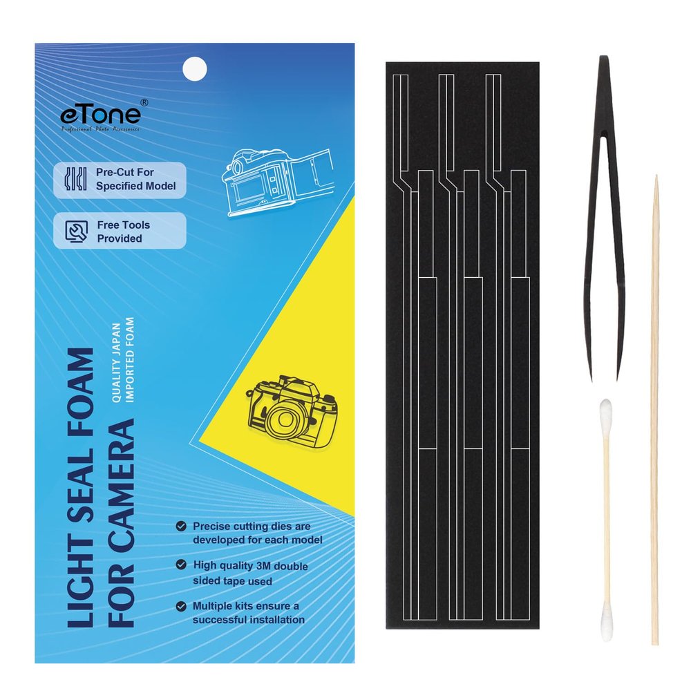 eTone Custom Light Seal Foam Sponge Kits for Nikkormat/Nikomat FS FT FTn FT2 FT3 3Sets