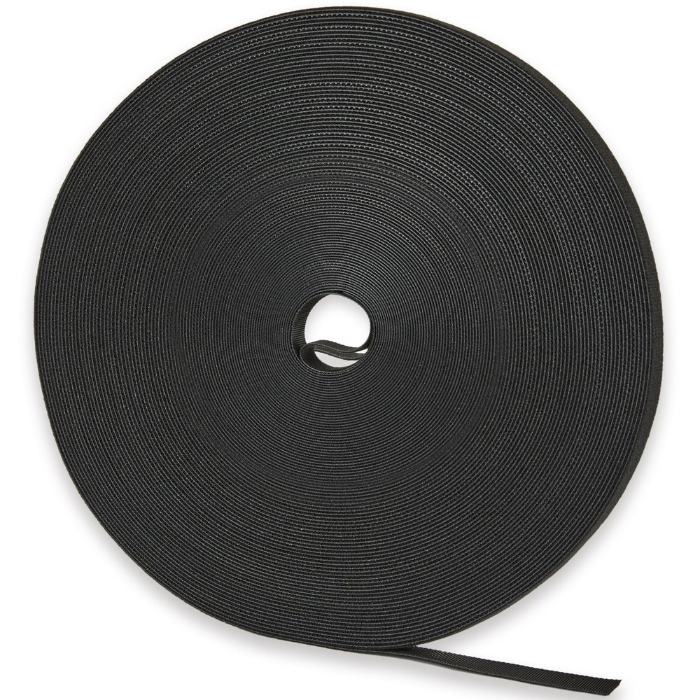 NBTORCH 125 ft x 1/2 inch Hook and Loop Roll, Reusable Fastening Cable Ties, Multi-purpose Cable Management Wire Ties Cable Straps for Organizing Home, Office and Data Centers