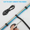 NBTORCH 125 ft x 1/2 inch Hook and Loop Roll, Reusable Fastening Cable Ties, Multi-purpose Cable Management Wire Ties Cable Straps for Organizing Home, Office and Data Centers view 3