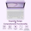 BQSS for iPad Air 11 Inch Case with Keyboard M3/M2 (2025/2024), Wireless Keyboard Case for iPad Air 10.9 Inch 5th/4th Generation (2022/2020) Detachable for iPad Pro 1st Case with Pencil Holder Purple view 3
