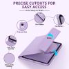 BQSS for iPad Air 11 Inch Case with Keyboard M3/M2 (2025/2024), Wireless Keyboard Case for iPad Air 10.9 Inch 5th/4th Generation (2022/2020) Detachable for iPad Pro 1st Case with Pencil Holder Purple view 4