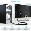 BlueRigger HDMI to DVI Cable (50FT, High-Speed, Bi-Directional Adapter Male to Male, DVI-D 24+1, 1080p, Aluminum Shell) - Compatible with Raspberry Pi, Roku, Xbox One, PS5/PS4/PS3, Graphics Card view 3