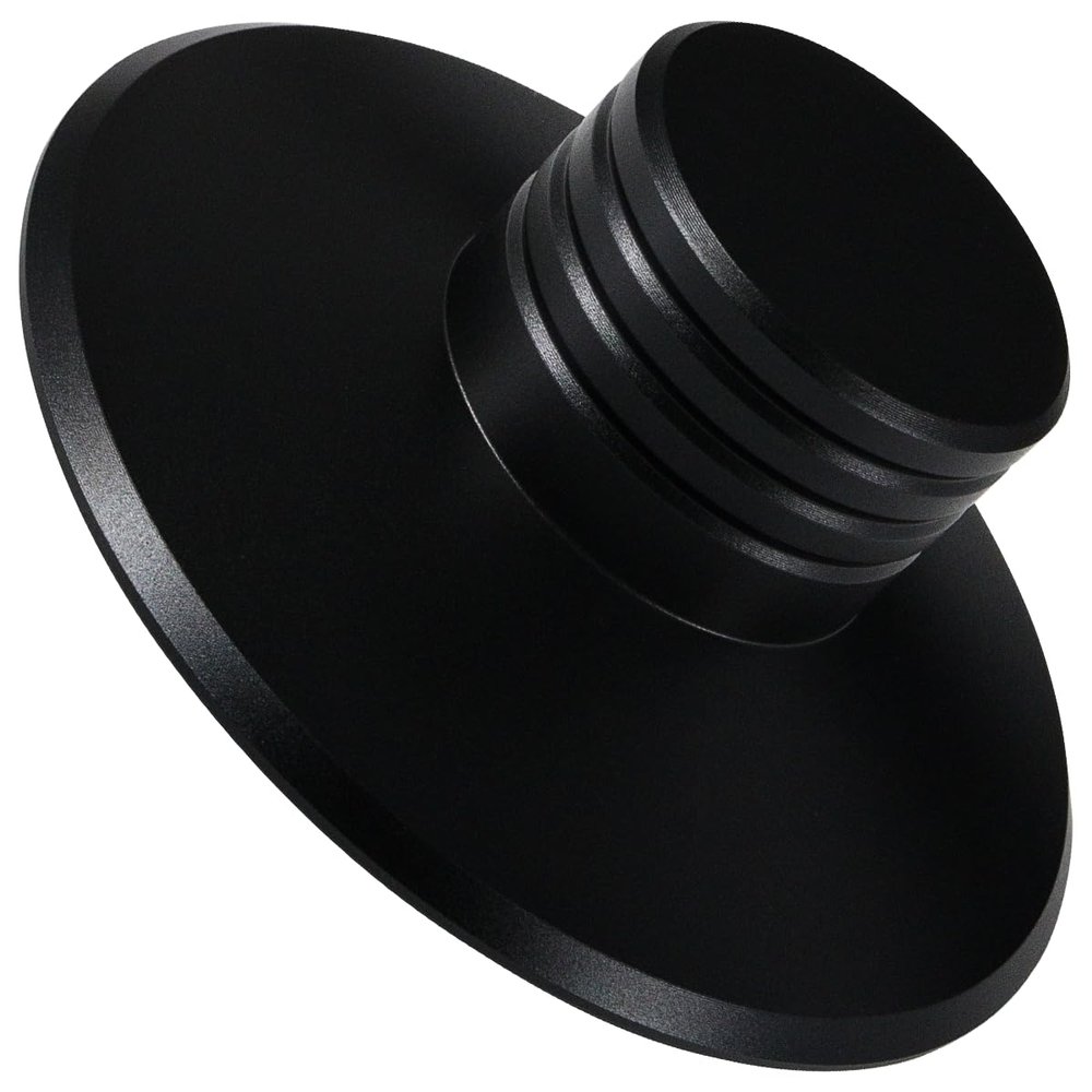 Record Weight Stabilizer Turntable Weight Record Stabilizer Metal Disc Turntable Stabilizer for HiFi LP Record Player Vinyl Disc (1L27 Black)