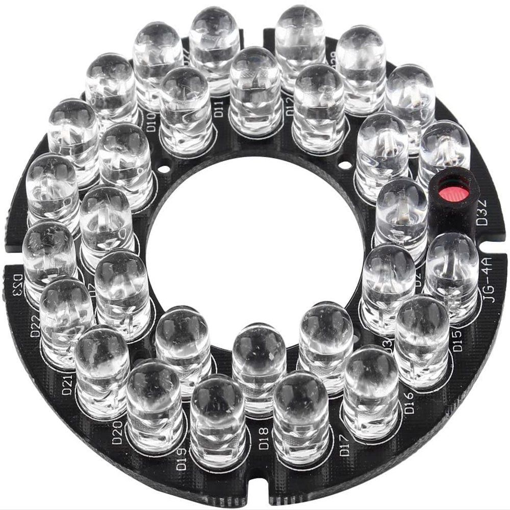 XYWHPGV 2 1/8 inches Round Board 24 IR LED Lamp for CCTV Security Camera(2e863 a683d cfa89 6e8a7 0115d a4e42