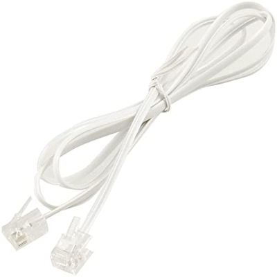 XYWHPGV 39.4 Inch 6P2C RJ11 to RJ11 Clear Module Phone Extension Cord (c3c6c 790f1 9ebee bb499 674e5 08144