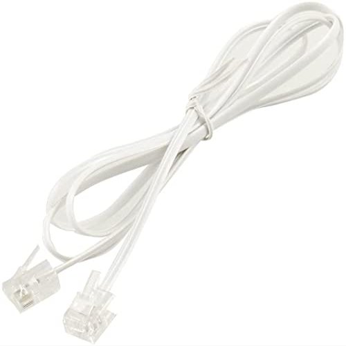 XYWHPGV 39.4 Inch 6P2C RJ11 to RJ11 Clear Module Phone Extension Cord (c3c6c 790f1 9ebee bb499 674e5 08144