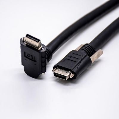 GXMRHWY VHDCI Male to Right Angle Male 26pin Overmolded Cable 2Meter