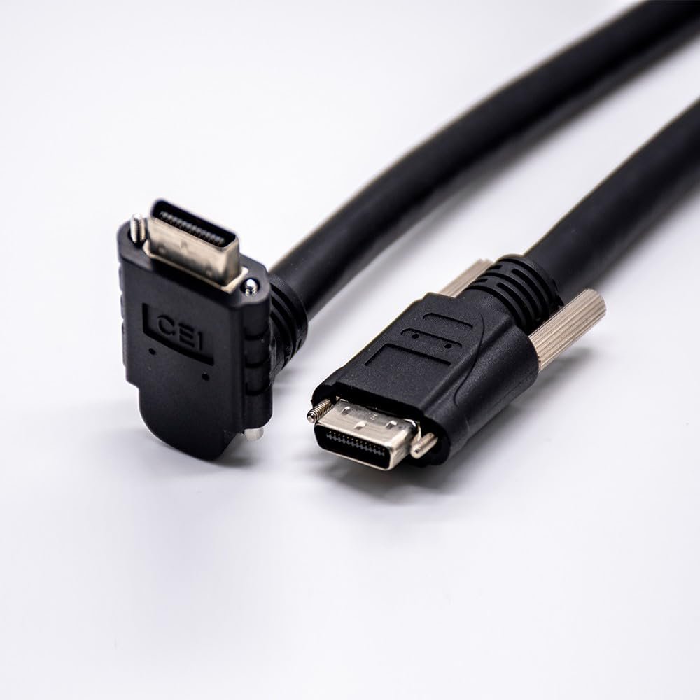 GXMRHWY VHDCI Male to Right Angle Male 26pin Overmolded Cable 2Meter