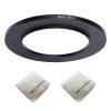 58mm Lens to 82mm Camera Lens Adapter 58mm to 82mm Step Up Ring Adapter Ring for All Brands of UV ND CPL, with Premium Lens Wiping Cloth 2 Pack (58mm-82mm) view 1