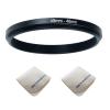 49mm Lens to 46mm Camera Lens Adapter 49mm to 46mm Step Down Ring Adapter Ring for All Brands of UV ND CPL, with Premium Lens Wiping Cloth 2 Pack (49mm-46mm) view 1