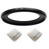 67mm Lens to 49mm Camera Lens Adapter 67mm to 49mm Step Down Ring Adapter Ring for All Brands of UV ND CPL, with Premium Lens Wiping Cloth 2 Pack(67mm-49mm) view 1