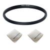 72mm Lens to 67mm Camera Lens Adapter 72mm to 67mm Step Down Ring Adapter Ring for All Brands of UV ND CPL, with Premium Lens Wiping Cloth 2 Pack (72mm-67mm)