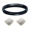 43mm Lens to 37mm Camera Lens Adapter 43mm to 37mm Step Down Ring Adapter Ring for All Brands of UV ND CPL, with Premium Lens Wiping Cloth 2 Pack (43mm-37mm) view 1