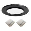 52mm Lens to 77mm Camera Lens Adapter 52mm to 77mm Step Up Ring Adapter Ring for All Brands of UV ND CPL, with Premium Lens Wiping Cloth 2 Pack (52mm-77mm) view 1