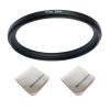 67mm Lens to 58mm Camera Lens Adapter 67mm to 58mm Step Down Ring Adapter Ring for All Brands of UV ND CPL, with Premium Lens Wiping Cloth 2 Pack (67mm-58mm) view 1