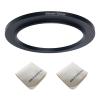 58mm Lens to 72mm Camera Lens Adapter 58mm to 72mm Step Up Ring Adapter Ring for All Brands of UV ND CPL, with Premium Lens Wiping Cloth 2 Pack (58mm-72mm)