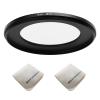 72mm Lens to 49mm Camera Lens Adapter 72mm to 49mm Step Down Ring Adapter Ring for All Brands of UV ND CPL, with Premium Lens Wiping Cloth 2 Pack (72mm-49mm) view 1