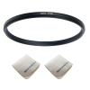 82mm Lens to 77mm Camera Lens Adapter 82mm to 77mm Step Down Ring Adapter Ring for All Brands of UV ND CPL, with Premium Lens Wiping Cloth 2 Pack (82mm-77mm) view 1