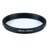 46mm Lens to 43mm Camera Lens Adapter 46mm to 43mm Step Down Ring Adapter Ring for All Brands of UV ND CPL, with Premium Lens Wiping Cloth 2 Pack (46mm-43mm) view 2