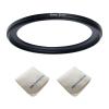 82mm Lens to 67mm Camera Lens Adapter 82mm to 67mm Step Down Ring Adapter Ring for All Brands of UV ND CPL, with Premium Lens Wiping Cloth 2 Pack (82mm-67mm) view 1