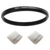 58mm Lens to 55mm Camera Lens Adapter 58mm to 55mm Step Down Ring Adapter Ring for All Brands of UV ND CPL, with Premium Lens Wiping Cloth 2 Pack (58mm-55mm) view 1