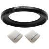 52mm Lens to 37mm Camera Lens Adapter 52mm to 37mm Step Down Ring Adapter Ring for All Brands of UV ND CPL, with Premium Lens Wiping Cloth 2 Pack (52mm-37mm) view 1