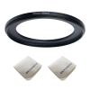 77mm Lens to 58mm Camera Lens Adapter 77mm to 58mm Step Down Ring Adapter Ring for All Brands of UV ND CPL, with Premium Lens Wiping Cloth 2 Pack (77mm-58mm) view 1