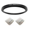 52mm Lens to 58mm Camera Lens Adapter 52mm to 58mm Step Up Ring Adapter Ring for All Brands of UV ND CPL, with Premium Lens Wiping Cloth 2 Pack (52mm-58mm) view 1