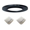 46mm Lens to 72mm Camera Lens Adapter 46mm to 72mm Step Up Ring Adapter Ring for All Brands of UV ND CPL, with Premium Lens Wiping Cloth 2 Pack (46mm-72mm) view 1