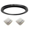 62mm Lens to 72mm Camera Lens Adapter 62mm to 72mm Step Up Ring Adapter Ring for All Brands of UV ND CPL, with Premium Lens Wiping Cloth 2 Pack (62mm-72mm) view 1
