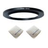 49mm Lens to 62mm Camera Lens Adapter 49mm to 62mm Step Up Ring Adapter Ring for All Brands of UV ND CPL, with Premium Lens Wiping Cloth 2 Pack (49mm-62mm) view 1
