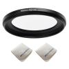 55mm Lens to 42mm Camera Lens Adapter 55mm to42mm Step Down Ring Adapter Ring for All Brands of UV ND CPL, with Premium Lens Wiping Cloth 2 Pack (55mm-42mm) view 1