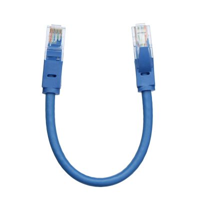 PriaRi 20cm 30cm 50cm Short CAT 6 RJ45 Network LAN Cable Ethernet Patch Cord (Color : Blue, Size : 0.5m)