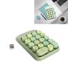 GOWENIC USB Numeric Keypad Number Pad, 2.4G 18 Keys Mini Digital Keyboard, Portable Retro Round Keycaps Numpad with USB Receiver for Computer Laptop view 4