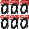 Rockville RCSS1425 25 ft Speakon to Speakon Pro Speaker Cable, 14 AWG 2-Conductor 100% OFC Copper, Black PVC Jacket, High-Current Audio Use, 6-Piece view 1