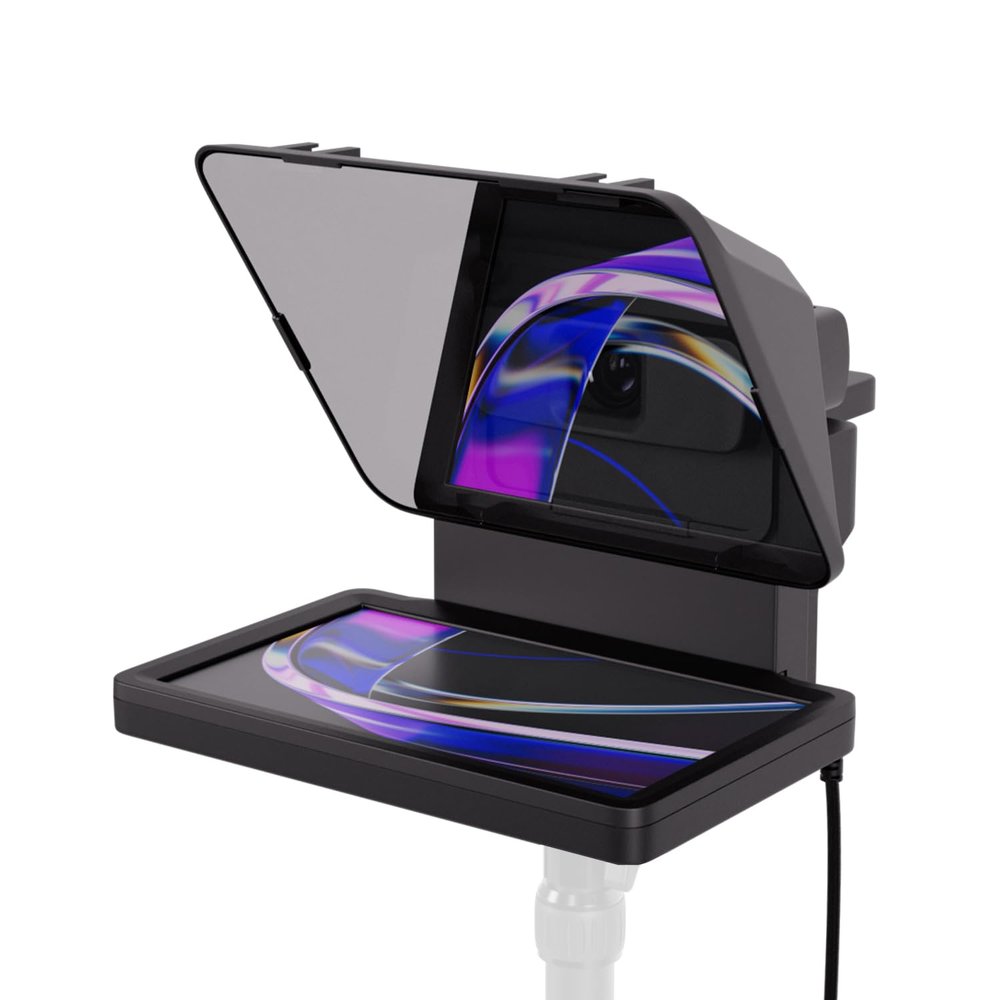Elgato Prompter  Teleprompter with Built-in Screen for YouTube, Twitch, Zoom and More, 1080 pixels, Supports DSLR/Webcam/Smartphone, Drag & Drop Monitor Display, Works with Mac/PC & Stream Deck