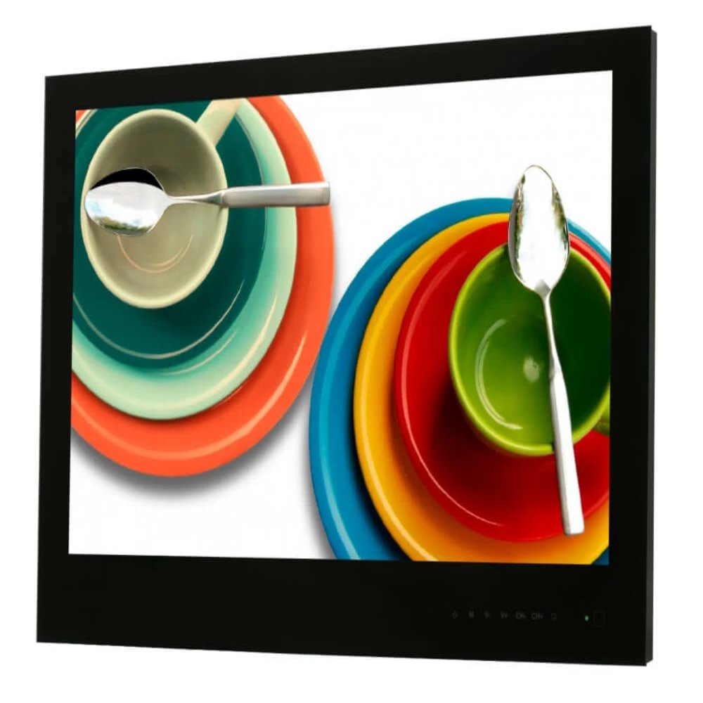 AVEL 23.8 Inch LED Kitchen/Cabinet Display Android OS, Full HD, WI-FI, HDMI, YouTube/Netflix Compatibility (AVS2404BM) (Black Frame)
