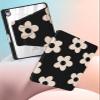 Uppuppy for iPad A16 Case - for iPad 10th Generation Case 10.9 Inch Women Kids Girls Cute Flower Girly Teens Pretty Black Floral Aesthetic Rotating Stand Folio Tablet Cover for Apple 10/11 2025 view 4