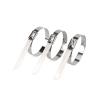 Cable Tie Straps,Locking Ties, 10-100Pcs 12mm 0.47inch Stainless Steel Cable Twist Tie Lock Metal Zip Wrap Coated Metal Detectable Cable Tie 150 200mm (Color : 50PCS, Size : 12x200mm) ( Color : 100pcs view 1