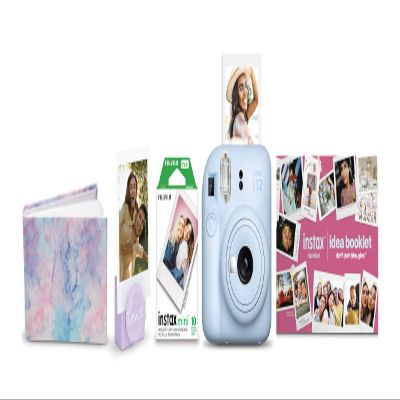 Fujifilm Instax Mini 12 Blue Holiday Bundle 2023