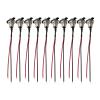 10Pcs DC-099 2.1x5.5mm DC Power Socket Female Jack Panel Mount Connector Adapter with 20AWG Electronic Wires and wat/erp/;ro/ofW Cap(20CM) view 1