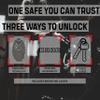 Black Rain Ordnance Gun Safe for Handguns, w/Biometric Fingerprint or Keypad Lock, Hardened Steel Lock Box for Home, Bedside, & Vehicle (Pink) view 4
