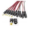 12V DC connectors 5.5 x 2.1mm DC Power Pigtail Cable Male Female Connector Fit Compatible CC/TV Security Camera Power Adapter Length 25CM(10 Male) view 1