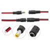 12V DC connectors 5.5 x 2.1mm DC Power Pigtail Cable Male Female Connector Fit Compatible CC/TV Security Camera Power Adapter Length 25CM(10 Male) view 2