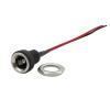 5Pcs DC-022B 5.5x2.1mm DC Power Female Socket Jack Panel Mount Wire Cable Connector Adapter 2 Pin Solder 20AWG Electronic Wires(15CM) view 2